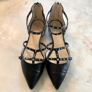 Nine West Black flats sz6.5